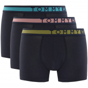 Tommy Hilfiger Underwear 3 Pack Boxer Shorts Navy